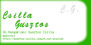 csilla gusztos business card